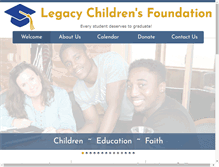 Tablet Screenshot of legacychildrensfoundation.com